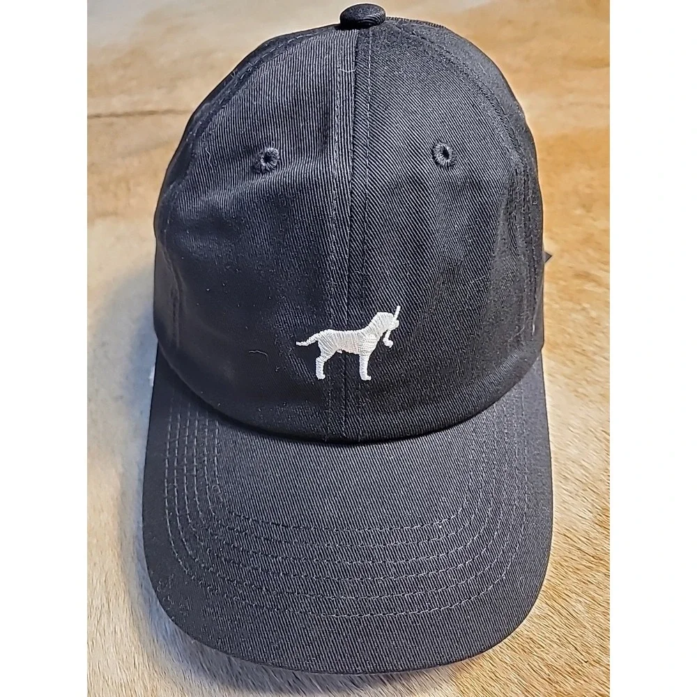 Dogleg Golf Hat Adjustable Black Baseball Cap Dog‎ Golf Club Graphic New